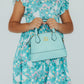 Aqua Glitter Girl's Crossbody Purse
