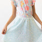 Aqua Sequin Twirl Skort