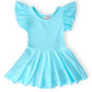 Aqua S/S Twirl Leotard