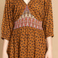 Bohera Millie V-Neck Accent Dress