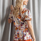 Bohera Floral Spree V-Neck Ruffled Top