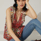 Bohera My Flower Sleeveless Peplum Top