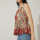 Bohera My Flower Sleeveless Peplum Top