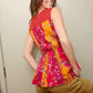 Bohera Grace Anne Color Stripe Sleeveless Peplum Top