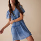 Bohera Celeste Textured Tiered Dress