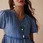 Bohera Celeste Textured Tiered Dress