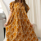 Bohera Beverly Frilled Sleeve Free Form Dress