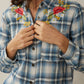 Bohera Trail Blossoms Embroidered Shirt
