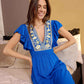 Bohera Willa Embroidered Drop Waist Dress