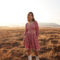 Bohera Rose Lane Flare Sleeve Tie Dress