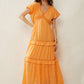 Bohera Miralee Golden Tiered Maxi Dress