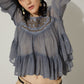 Bohera Moana Embroidered Washed TOP
