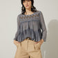 Bohera Moana Embroidered Washed TOP