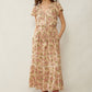 Bohera Floral Splendor Drop Waist Dress