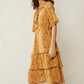 Bohera  Deanna Ruffled Neck Drop Waist Dress