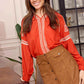 Bohera  Pauline Embroidered Accent Top