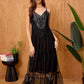 Bohera Janet Elaine Embroidered Leather Tier Dress