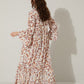 Bohera Carrington V-Neck Full Length Paisley Dress