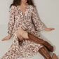 Bohera Carrington V-Neck Full Length Paisley Dress