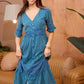 Bohera Jenny Lore Blue Washed Effect Dress