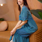 Bohera Jenny Lore Blue Washed Effect Dress