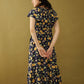 Bohera Marjorie Mellum Wrap-Over Floral Print Dress
