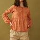 Bohera Naranja Button-down Top