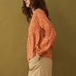 Bohera Naranja Button-down Top