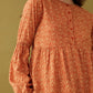 Bohera Naranja Button-down Top