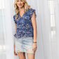 Bohera Dina Coco Floral Pleated Top