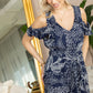 Bohera Alexis Jumpsuit in Navy Paisley