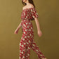 Bohera Masuyo Floral Off-Shoulder Jumpsuit