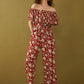 Bohera Masuyo Floral Off-Shoulder Jumpsuit