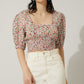 Bohera Juleebee Short Waist Floral Top