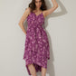 Bohera Penelope Drop Waist Ruffled Dress in Purple
