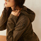 Deena Watson Hooded Patchwork Jacket