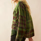 Emma Dawn Patchwork Shacket in Green