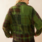 Emma Dawn Patchwork Shacket in Green