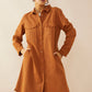 Jaipena Shirt Dress In Golden Sand