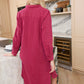 Jaipena Shirt Dress In Magenta