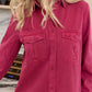 Jaipena Shirt Dress In Magenta