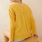 Rosalee V-Neck Top In Yellow