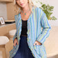 Earlene Striped Button Top