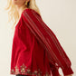 Scarlet Doe Embroidered Top