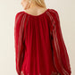 Scarlet Doe Embroidered Top