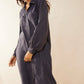April Snow Button Dress