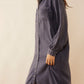 April Snow Button Dress