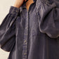 April Snow Button Dress