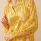 Eliana Gold Empire Dress