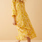 Eliana Gold Empire Dress